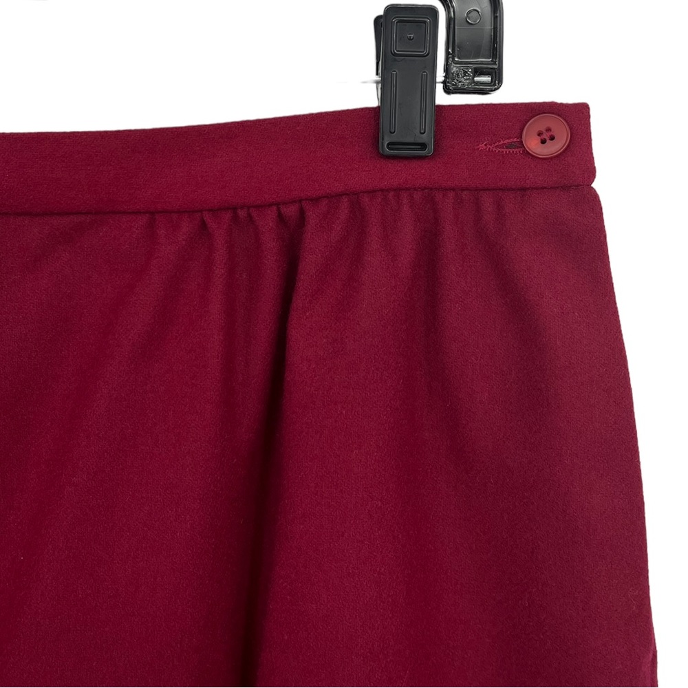 Pendleton Red Wool Skirt - Picture 3 of 6